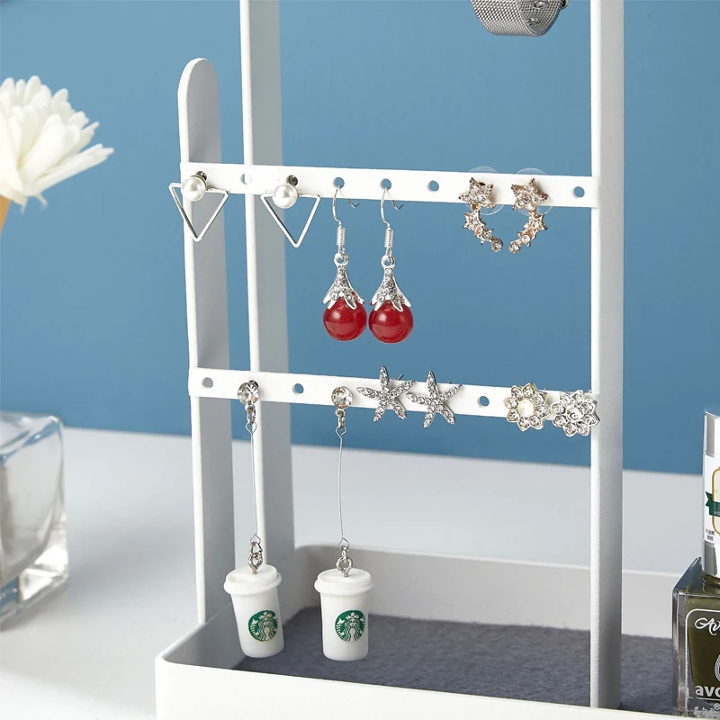 Watch Earrings Accessories Storage Rack Nordic Style 5-Layer Jewelry Rack Mobile Phone Bracket Cosmetic Desktop Displaying Shelf
Watch Earrings Accessories Storage Rack Nordic Style 5-Layer Jewelry Rack Mobile Phone Bracket Cosmetic Desktop Displaying Shelf