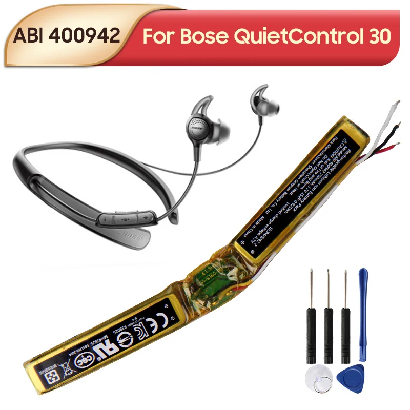 Original Replacement Battery ABI 400942 For Bose QuietControl 30 Rechargeable Lithium-ion Battery Pack 250mAh
Original Replacement Battery ABI 400942 For Bose QuietControl 30 Rechargeable Lithium-ion Battery Pack 250mAh