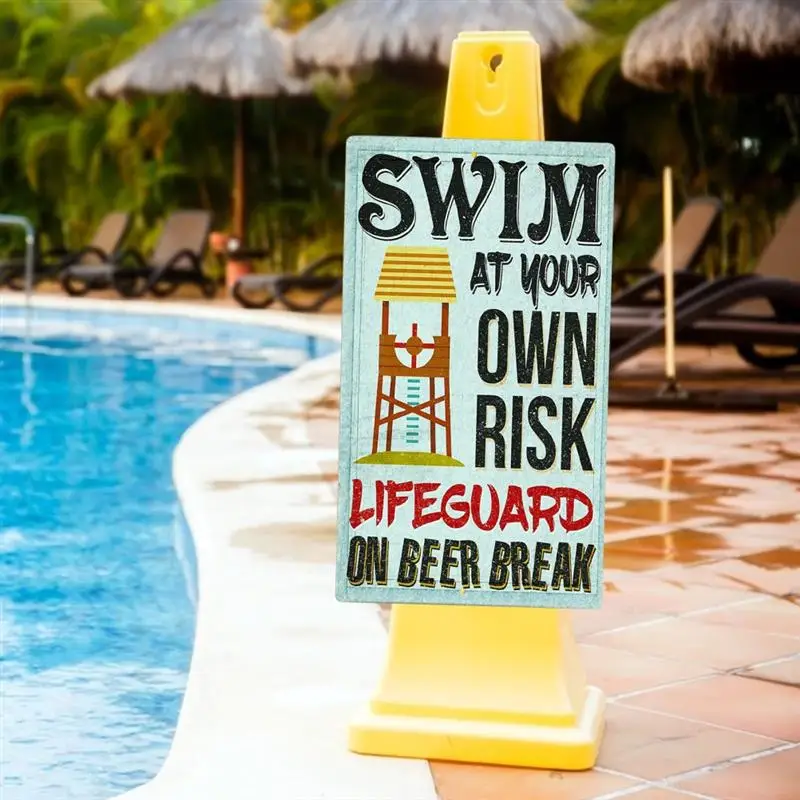 Funny Pool Rule Sign Swimming Pool Signage Metal Pool Sign Wall Decor for Pool Accessories
Funny Pool Rule Sign Swimming Pool Signage Metal Pool Sign Wall Decor for Pool Accessories