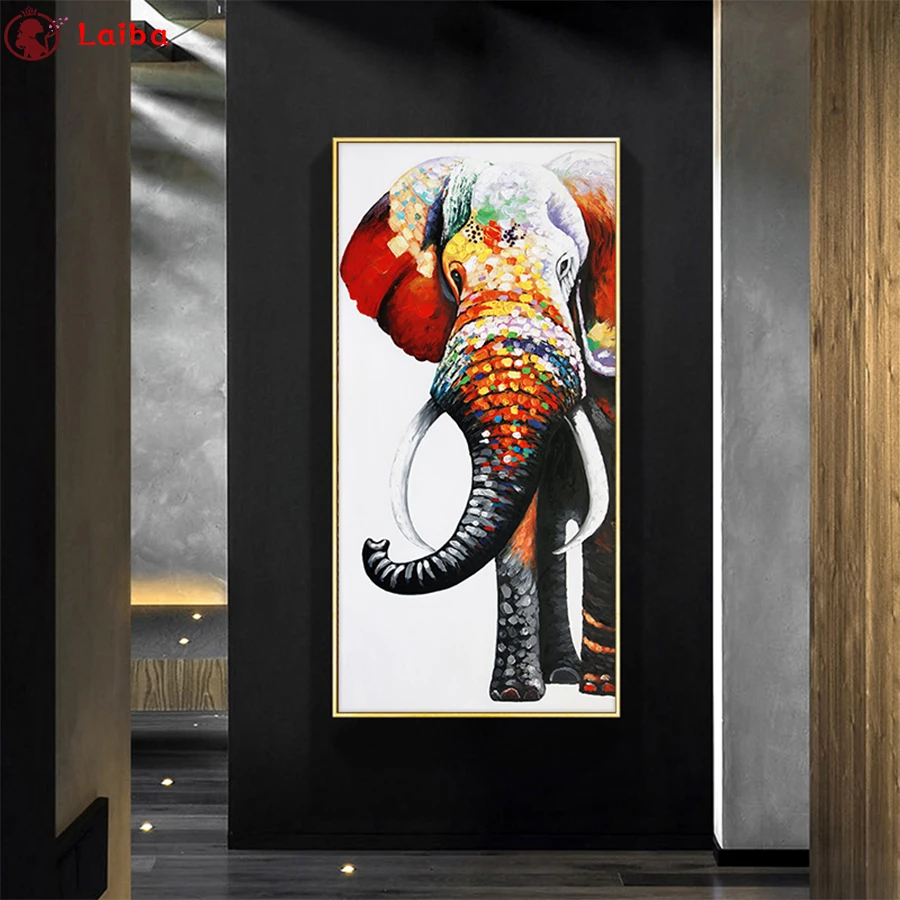 5D DIY Diamond Painting Abstract art, colorful elephant cross stitch full square/round diamond mosaic embroidery
5D DIY Diamond Painting Abstract art, colorful elephant cross stitch full square/round diamond mosaic embroidery