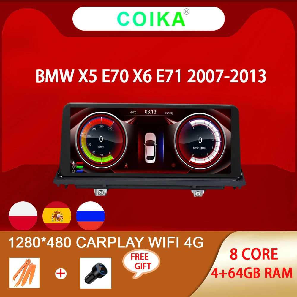 8 Core Android 10 System Car GPS Navi Radio For BMW X5 E70 E71 2007-2013 WIFI SIM 4+64GB Carplay Multimedia Stereo Split Screen
8 Core Android 10 System Car GPS Navi Radio For BMW X5 E70 E71 2007-2013 WIFI SIM 4+64GB Carplay Multimedia Stereo Split Screen