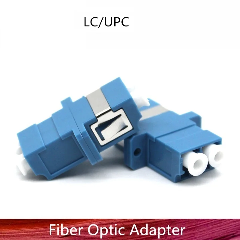 

50/100/200PCS LC-LC DX SM Fiber Adapter Connector Duplex LC UPC Flange Connector FTTH Fiber Optic Adapter