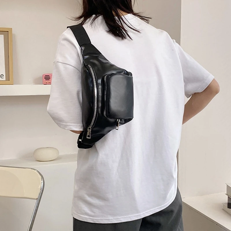 Fashion Chain PU Leather Waist Bag Women Solid Color Zipper Fanny Belt Bum Pouch Daily Travel Crossbody Shoulder Pack
Fashion Chain PU Leather Waist Bag Women Solid Color Zipper Fanny Belt Bum Pouch Daily Travel Crossbody Shoulder Pack
