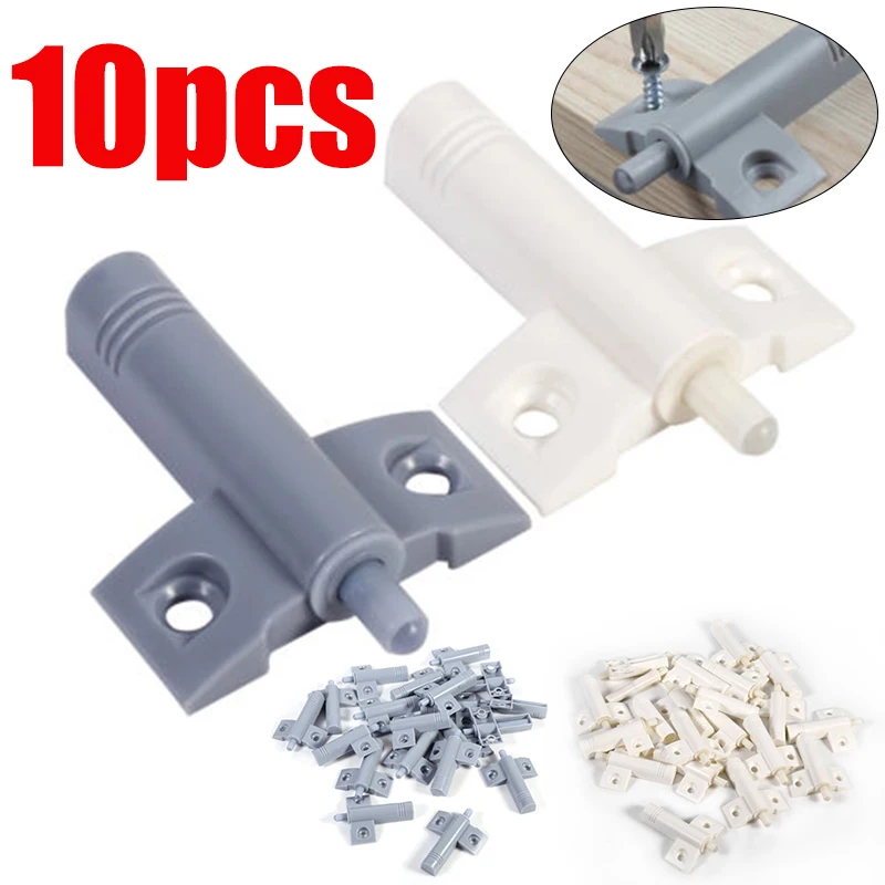 

10PCS Gray White Kitchen Cabinet Door Stop Drawer Soft Quiet Close Closer Damper Buffers For Furniture Hardware