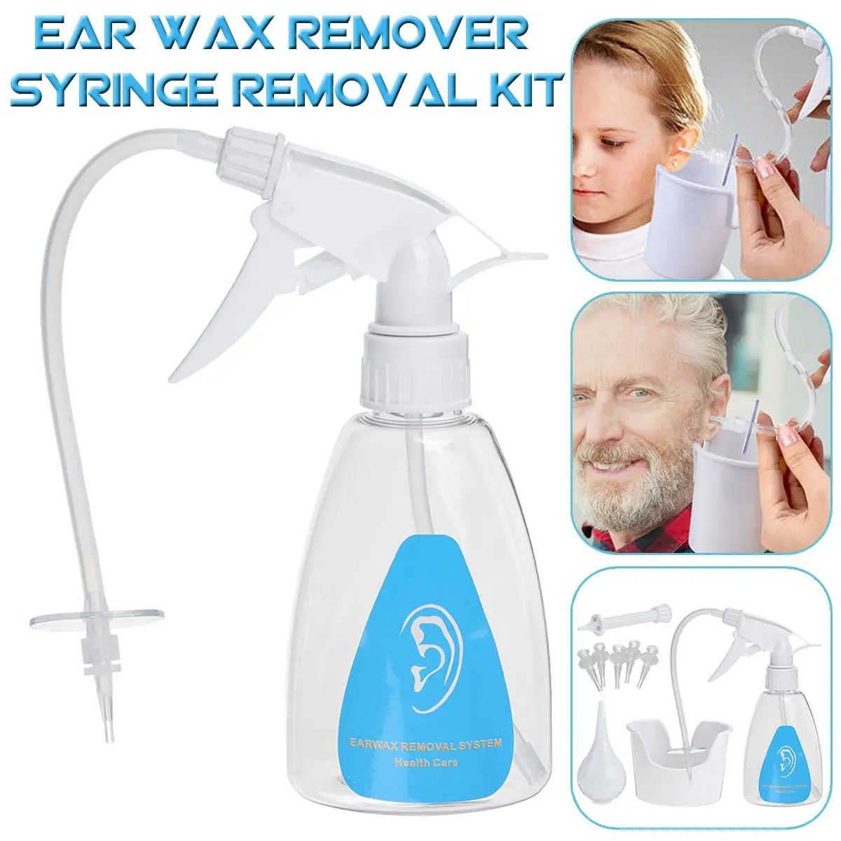 300ML Ear Cleaner Irrigation Cleaning Tool Ear Wash Syringe Squeeze Bulb Adult Childcare Products Safe Earwax Remover
300ML Ear Cleaner Irrigation Cleaning Tool Ear Wash Syringe Squeeze Bulb Adult Childcare Products Safe Earwax Remover