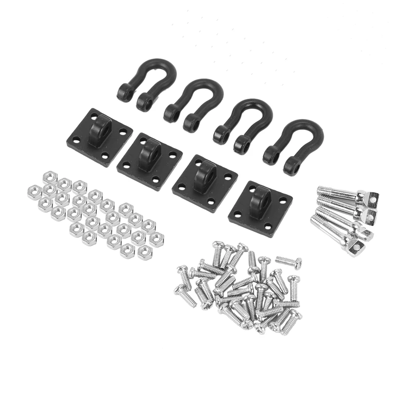 4Pcs Trailer Towing Buckle Tow Shackle Hook for 1/10 RC Rock Crawler Axial SCX10 Traxxas TRX4 TAMIYA D110 RC Car Truck
4Pcs Trailer Towing Buckle Tow Shackle Hook for 1/10 RC Rock Crawler Axial SCX10 Traxxas TRX4 TAMIYA D110 RC Car Truck