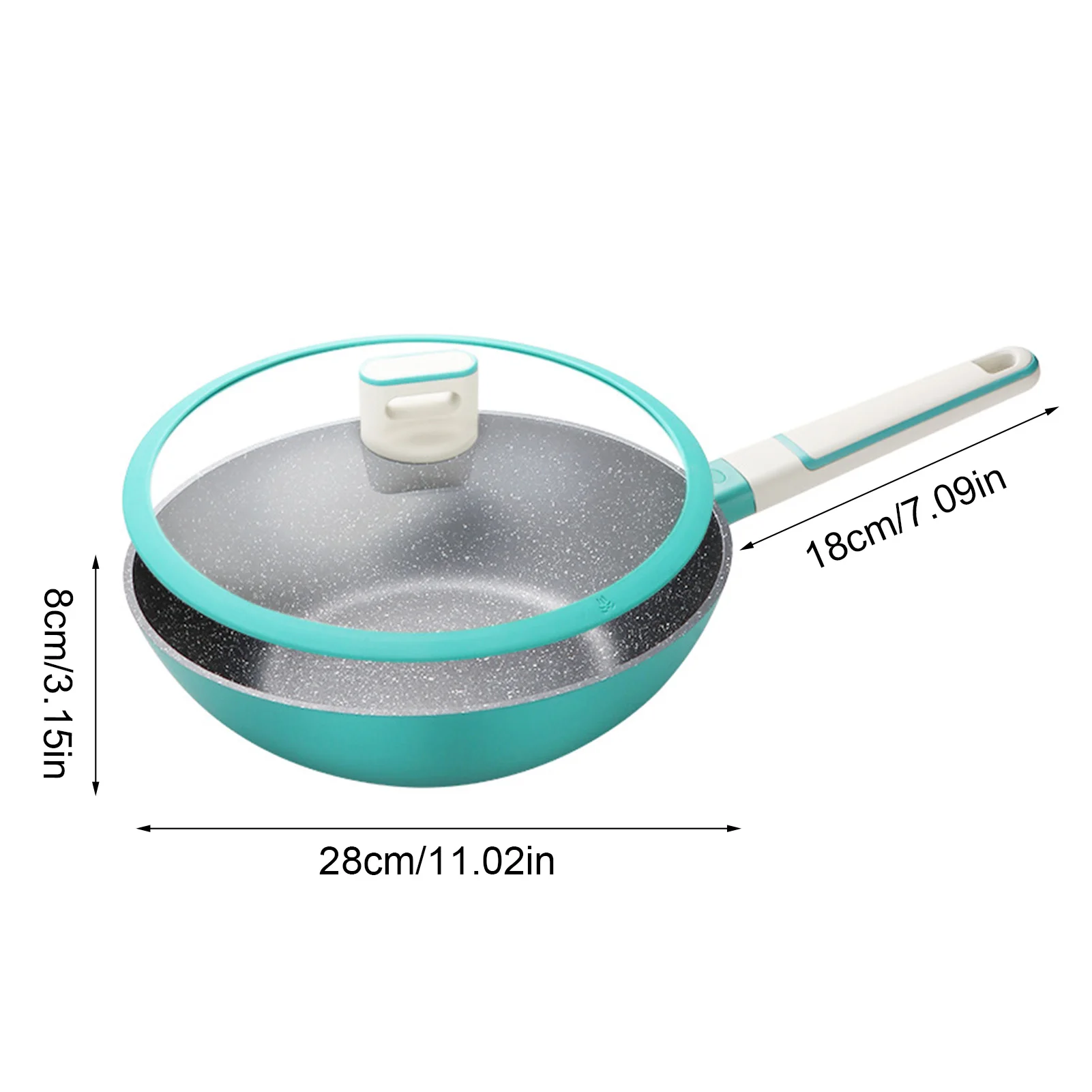 Kitchen Stir Fry Pan Nonstick Wok With Lid Induction Compatible Multifunctional Stainless Steel Non-stick Pan
Kitchen Stir Fry Pan Nonstick Wok With Lid Induction Compatible Multifunctional Stainless Steel Non-stick Pan