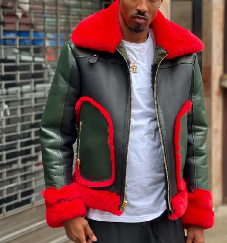 Winter Thick Jackets Warm Coats Men Large Fur Collar Plus Velvet Thick Belt Buckle Leather Jackets High-quality
Winter Thick Jackets Warm Coats Men Large Fur Collar Plus Velvet Thick Belt Buckle Leather Jackets High-quality