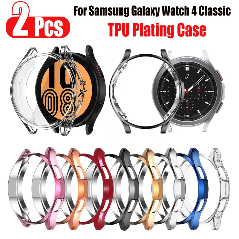 2pcs TUP Watch Case Protector For Samsung Galaxy Watch 4 Classic 42mm46mm Transparent Shell Shockproof Plating Bumper frame
2pcs TUP Watch Case Protector For Samsung Galaxy Watch 4 Classic 42mm46mm Transparent Shell Shockproof Plating Bumper frame