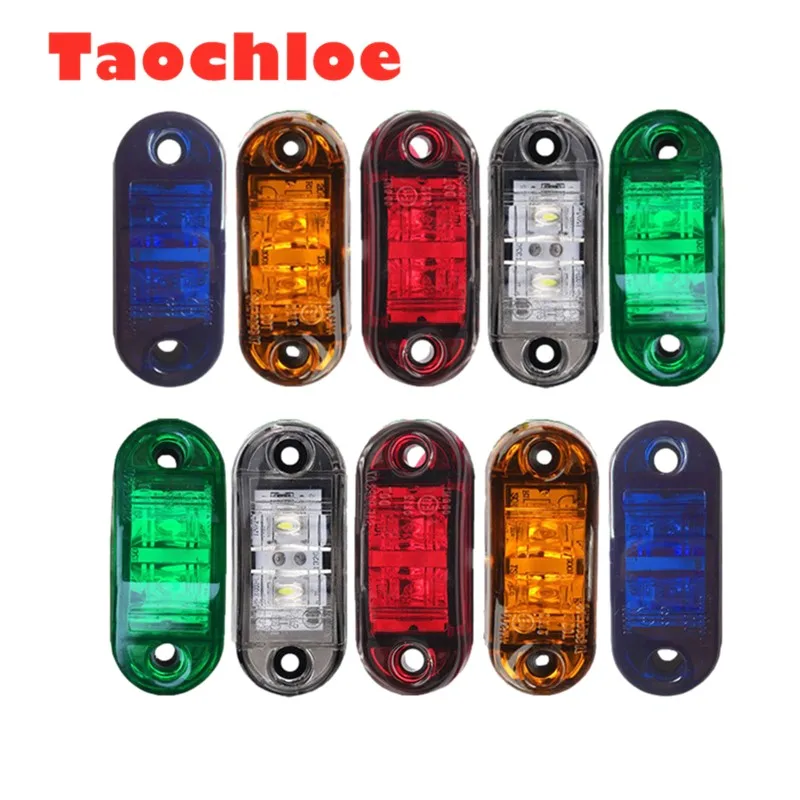 10PCS Warning Lights 2 LEDs Diode Light Trailer Truck Bus lights Yellow Orange White Red LED Side Marker Lamp 12V-24V
10PCS Warning Lights 2 LEDs Diode Light Trailer Truck Bus lights Yellow Orange White Red LED Side Marker Lamp 12V-24V