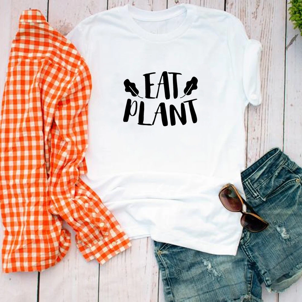 Vegan print cotton T Shirts Eat Plant Shirt for Vegan Merch Plant Shirt Women Girls Men Vegetarian Top Tees
Vegan print cotton T Shirts Eat Plant Shirt for Vegan Merch Plant Shirt Women Girls Men Vegetarian Top Tees