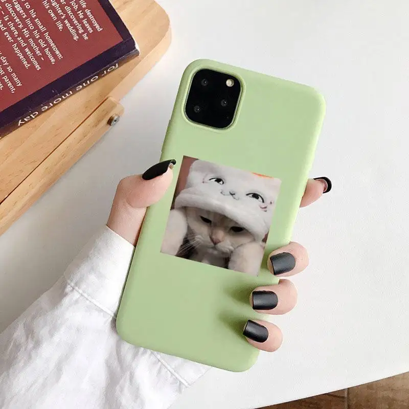 Cute Cats New Year Gifts Phone Case Green Candy Color for iPhone 6 7 8 11 12 s mini pro X XS XR MAX Plus 
Cute Cats New Year Gifts Phone Case Green Candy Color for iPhone 6 7 8 11 12 s mini pro X XS XR MAX Plus