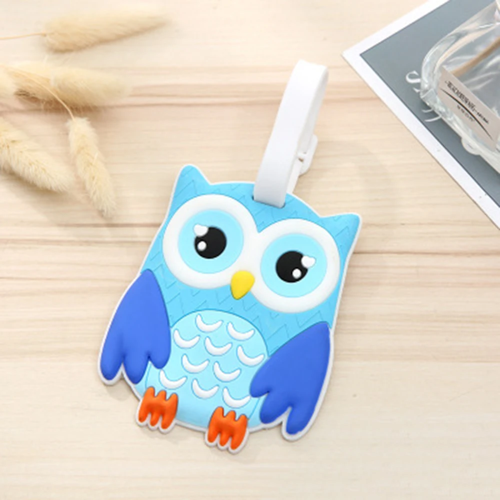 1pc Owl Suitcase Luggage Tags Name Address ID Address Holder Silicone Label Boarding Portable Luggage Tags Travel Accessories
1pc Owl Suitcase Luggage Tags Name Address ID Address Holder Silicone Label Boarding Portable Luggage Tags Travel Accessories