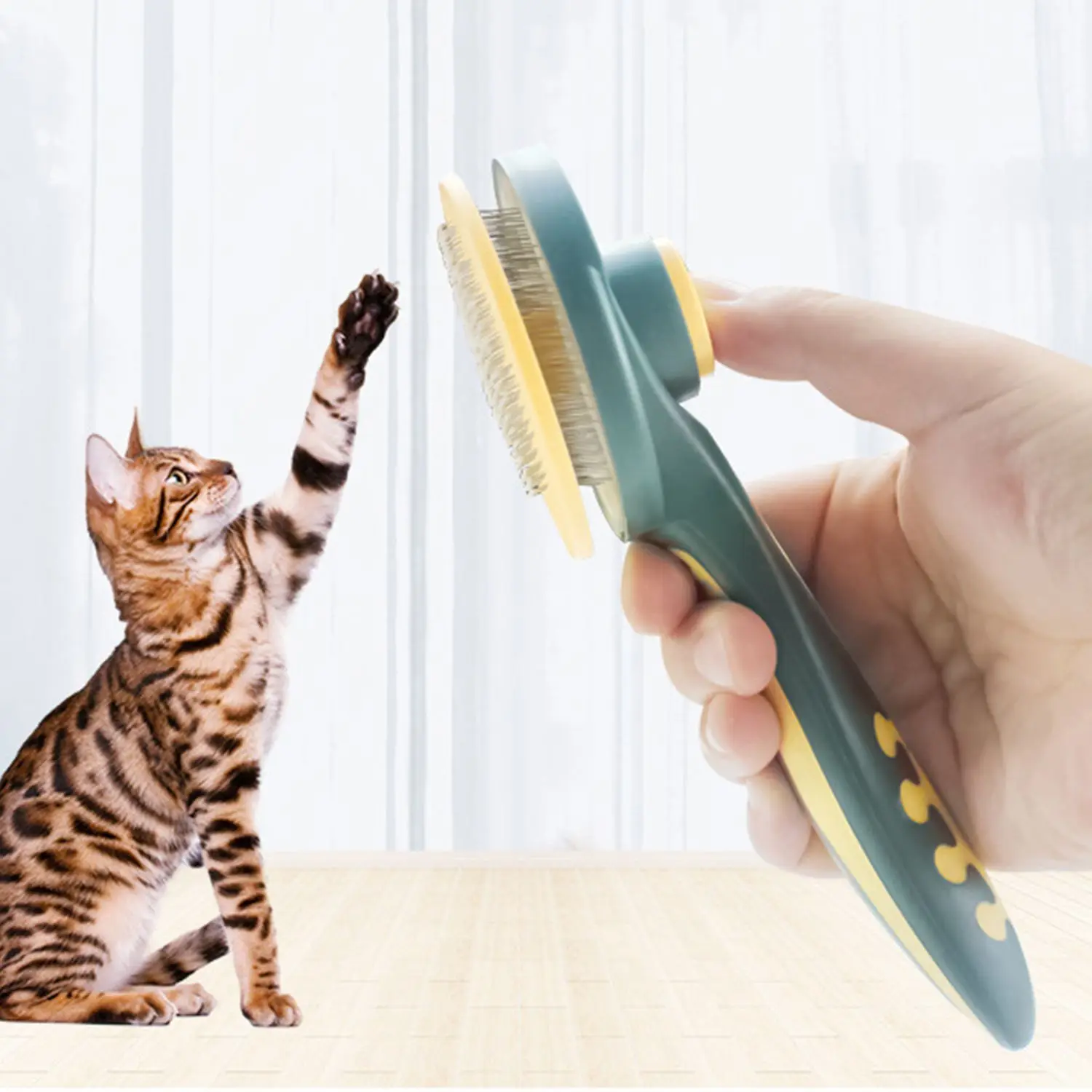 New Improves Circulation Self Cleanger Depilation Pet Beauty Product Cat Comb Removes Undercoat Dog Hair Cleaning
New Improves Circulation Self Cleanger Depilation Pet Beauty Product Cat Comb Removes Undercoat Dog Hair Cleaning