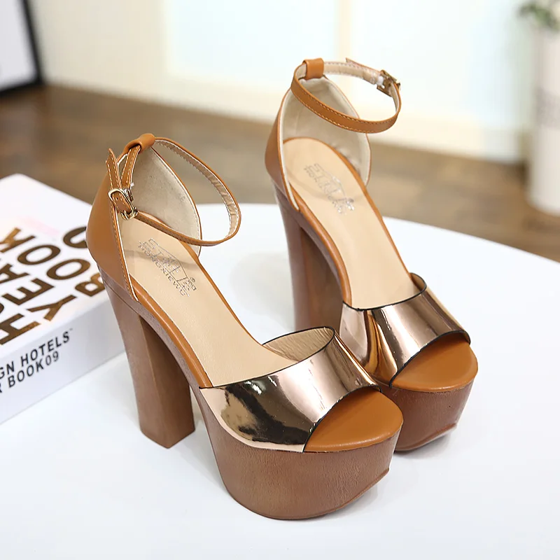 Sexy ultra-high heels thick heels 15CM waterproof table sandals model catwalk shoes large size auto show performance WOMEN
Sexy ultra-high heels thick heels 15CM waterproof table sandals model catwalk shoes large size auto show performance WOMEN
