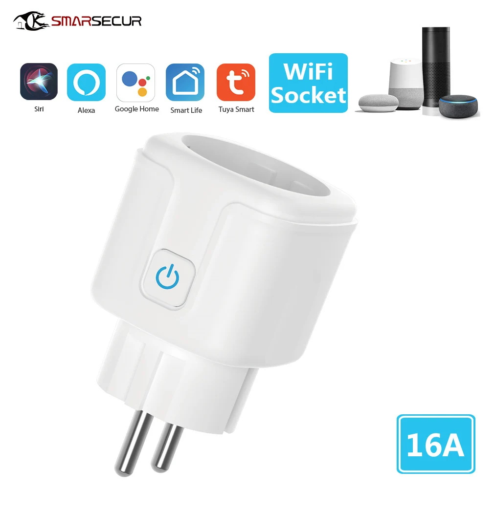 16A Smart-Socket Outlet Smart swith Wifi Tuya-App Wireless-Plug Google Home for air-conditioner
16A Smart-Socket Outlet Smart swith Wifi Tuya-App Wireless-Plug Google Home for air-conditioner