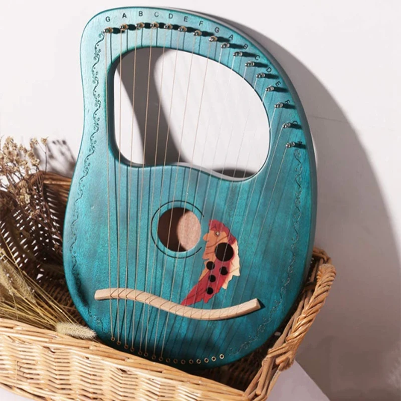 Lyre Harp 16 String Harp Heptachord Solid Wood Lye Harp with Tuning Wrench Gift for Music Lovers Beginners
Lyre Harp 16 String Harp Heptachord Solid Wood Lye Harp with Tuning Wrench Gift for Music Lovers Beginners