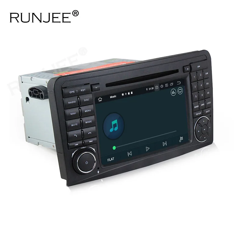 RUNJEE PX6 RK3399 ips DSP Автомобильный мультимедийный Авторадио для Mercedes Benz ML серии W164 GL SWC