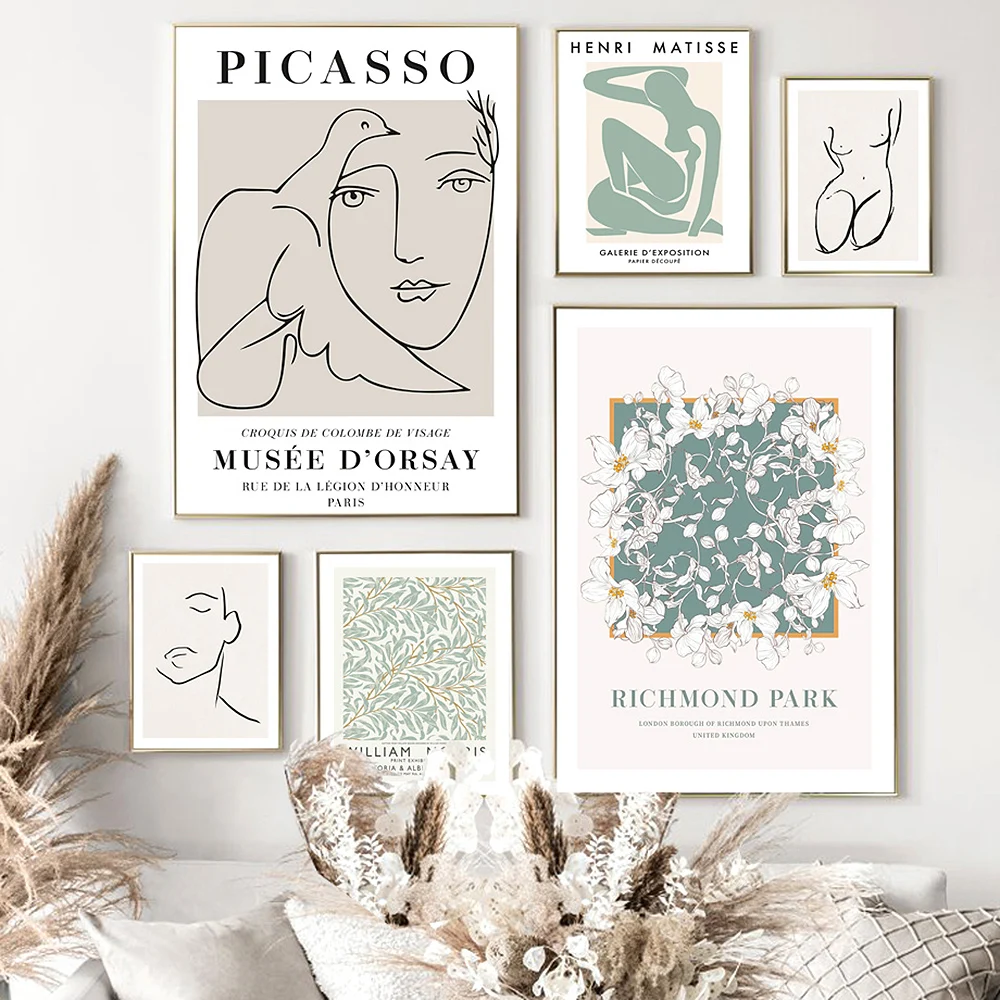 William Morris Abstract Line Canvas Painting Nordic Picasso Matisse Posters and Prints Plant Wall Art Pictures Living Room Decor
William Morris Abstract Line Canvas Painting Nordic Picasso Matisse Posters and Prints Plant Wall Art Pictures Living Room Decor