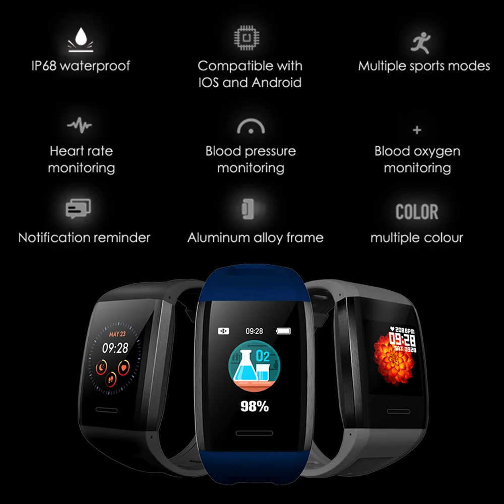 Q7S Smart Watch Waterproof Fitness Sport Watch Heart Rate Tracker Call/Message Reminder Bluetooth Smartwatch For iOS Android K
Q7S Smart Watch Waterproof Fitness Sport Watch Heart Rate Tracker Call/Message Reminder Bluetooth Smartwatch For iOS Android K