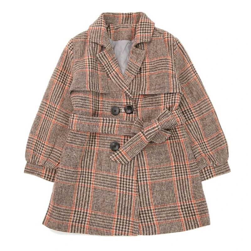 With Belt Jacket Winter Spring Coat Outerwear Top Children Clothes School Kids Costume Teenage Girl Clothing Woolen Cloth High Q
With Belt Jacket Winter Spring Coat Outerwear Top Children Clothes School Kids Costume Teenage Girl Clothing Woolen Cloth High Q