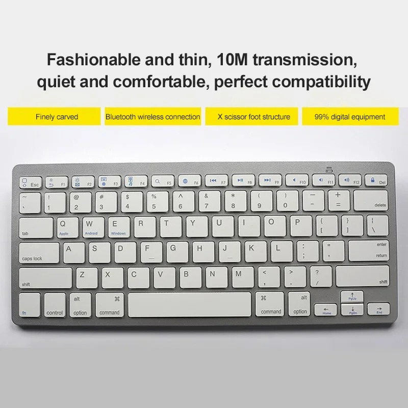 Teclado Universal Wireless Bluetooth Keyboard Three-system For Tablet Phone Ipad
Teclado Universal Wireless Bluetooth Keyboard Three-system For Tablet Phone Ipad