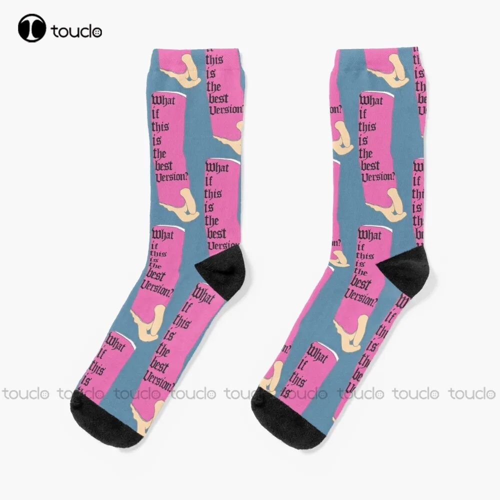 

Lady Bird Pink Cast - What If This Is The Best Version Socks Unisex Adult Teen Youth Socks Personalized Custom Hd High Quality