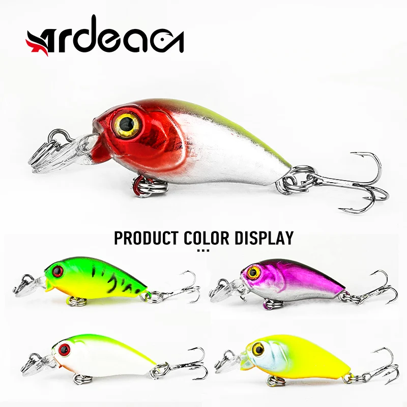 ARDEA ABS 1Pcs Crank Baits Micro Plastic Jigs Lures 45mm/4g Treble Hook 3d Eyes Whopper bait Pike Perch Bass winter Tackle
ARDEA ABS 1Pcs Crank Baits Micro Plastic Jigs Lures 45mm/4g Treble Hook 3d Eyes Whopper bait Pike Perch Bass winter Tackle
