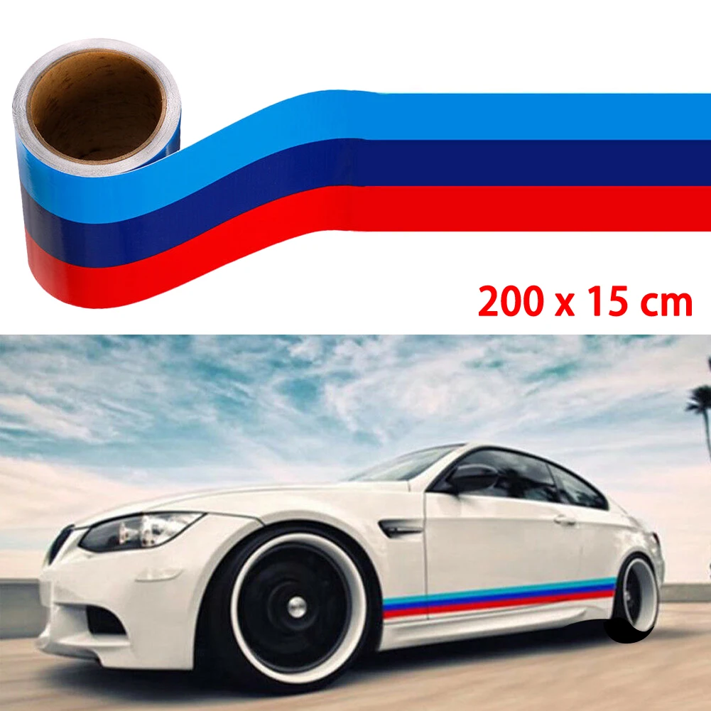 Hot Car Vinyl Graphic Decal Auto Stickers and Decal M-Colored Stripe Sticker Vinyl Decal For BMW M3 M4 M5 M6 3 5 6 7 Series
Hot Car Vinyl Graphic Decal Auto Stickers and Decal M-Colored Stripe Sticker Vinyl Decal For BMW M3 M4 M5 M6 3 5 6 7 Series