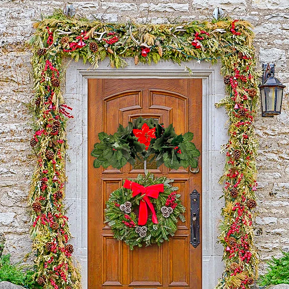 Christmas Wreath Never Fade Artificial Fake Flower Decoration Xmas Wall Lintel Ornaments For New Year Party Wedding Scene layout 
Christmas Wreath Never Fade Artificial Fake Flower Decoration Xmas Wall Lintel Ornaments For New Year Party Wedding Scene layout