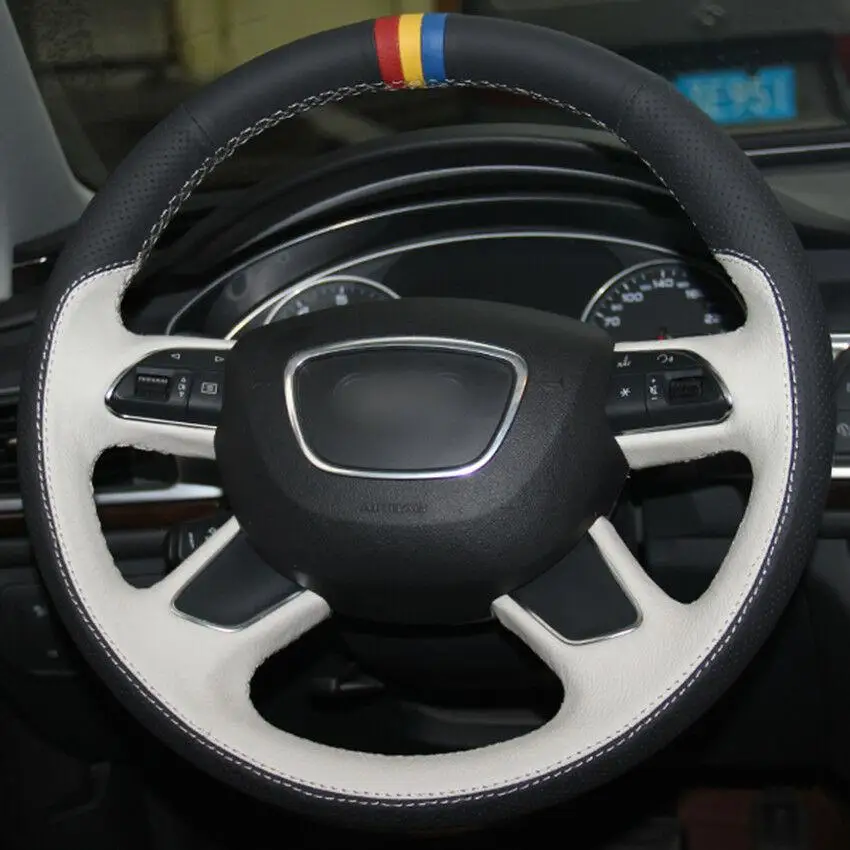 For Audi A3(8V) A8(D4) Q7 Q3 Q5 Steering Wheel Cover Hand-stitch on Wrap Cover
For Audi A3(8V) A8(D4) Q7 Q3 Q5 Steering Wheel Cover Hand-stitch on Wrap Cover