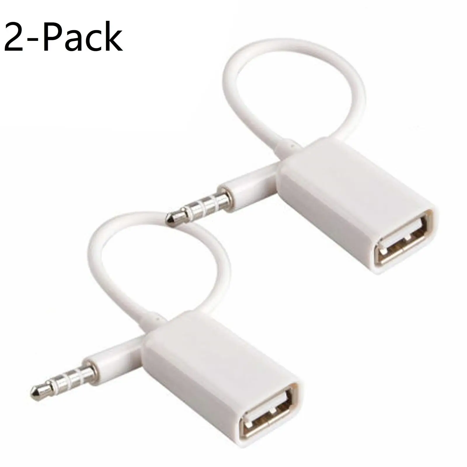 2x AUX to USB Adapter 3.5mm Male Aux Audio Jack Plug to USB 2.0 Female Converter
2x AUX to USB Adapter 3.5mm Male Aux Audio Jack Plug to USB 2.0 Female Converter