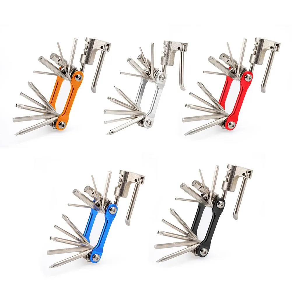 11-in-1 Bicycle Tools Sets Steel 7.4*4*2.4cm Bike Multi Repair Kit Hex Spoke Wrench Screwdriver Repair Tool For Bike Tools
11-in-1 Bicycle Tools Sets Steel 7.4*4*2.4cm Bike Multi Repair Kit Hex Spoke Wrench Screwdriver Repair Tool For Bike Tools