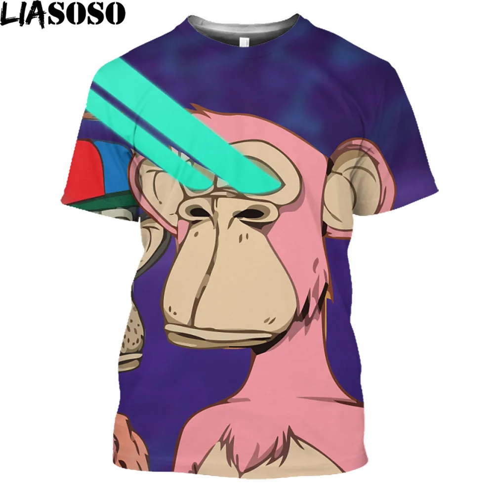LIASOSO Bored Ape Yacht Club BAYC NFT 3D Printed T Shirt Skull Mangas Graphic Tee Shirt Funny Monkey Streetwear Men Women Tops
LIASOSO Bored Ape Yacht Club BAYC NFT 3D Printed T Shirt Skull Mangas Graphic Tee Shirt Funny Monkey Streetwear Men Women Tops
