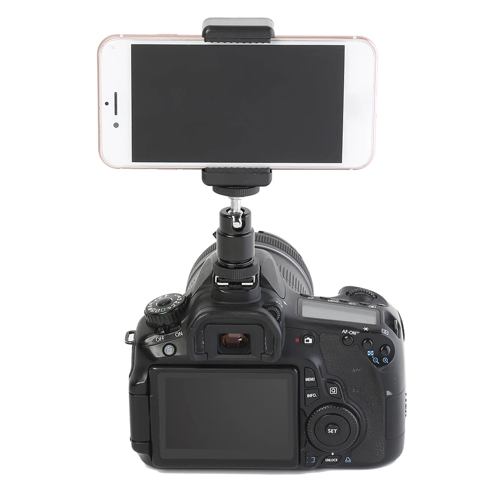 Small PTZ SLR camera bracket accessories Micro single tripod mobile phone clip head universal photo photography lamp
Small PTZ SLR camera bracket accessories Micro single tripod mobile phone clip head universal photo photography lamp