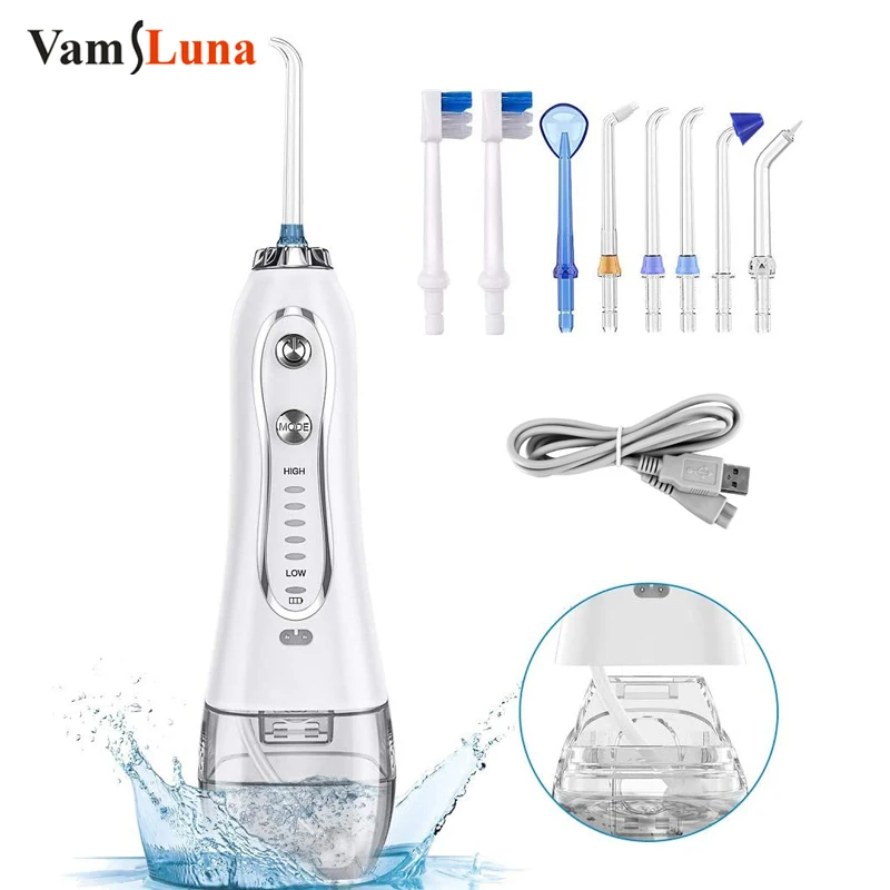 Portable Water Flosser 300ML IPX7 Waterproof Cordless Dental Oral Irrigator and Rechargeable Water Flossing for Home and Travel
Portable Water Flosser 300ML IPX7 Waterproof Cordless Dental Oral Irrigator and Rechargeable Water Flossing for Home and Travel