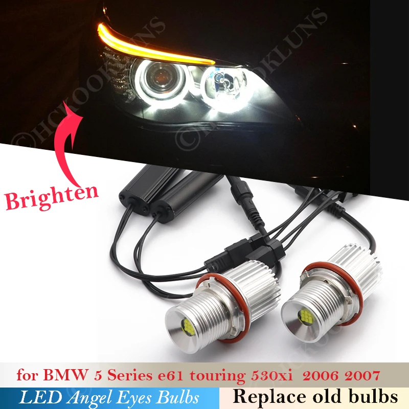 Лампа ангельские глазки 90 Вт, Пара светодиодный светодиодные кольца-гало для BMW 5 6 7 X5 X3 серии E61 530xi E65 E63 E60 E39 E 83 E53 E64 66 E87 
Лампа ангельские глазки 90 Вт, Пара светодиодный светодиодные кольца-гало для BMW 5 6 7 X5 X3 серии E61 530xi E65 E63 E60 E39 E 83 E53 E64 66 E87