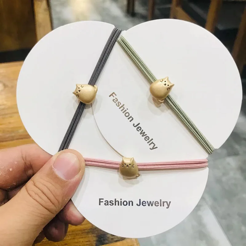 Korean Style New Alloy Cats Hair Band Fashion Hot Selling Hair Rope High Elastic Rubber Hair Rings Women Girl Students Headpiece
Korean Style New Alloy Cats Hair Band Fashion Hot Selling Hair Rope High Elastic Rubber Hair Rings Women Girl Students Headpiece