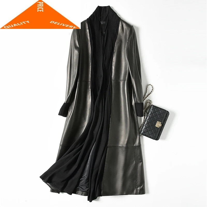 Женское пальто из натуральной овечьей кожи, длинное, верхняя одежда на весну и осень, LWL9447
Женское пальто из натуральной овечьей кожи, длинное, верхняя одежда на весну и осень, LWL9447