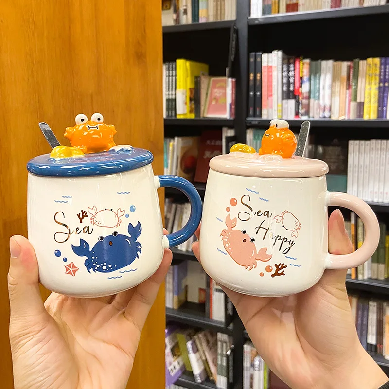 Cartoon cute creative crab ceramic cup small fresh male and female student couple cup office coffee mug
Cartoon cute creative crab ceramic cup small fresh male and female student couple cup office coffee mug