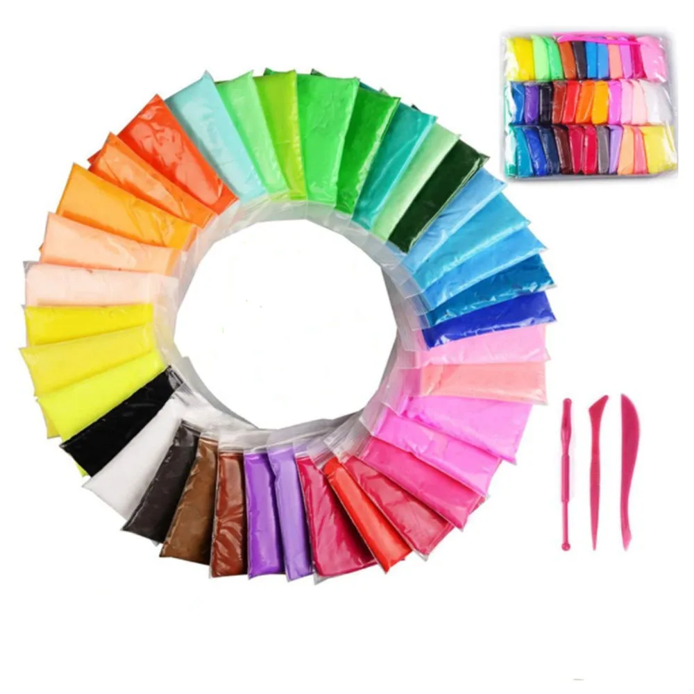 12/24/36 Colors Super Light Kids Air Dry Plasticine Modeling Clay Handmade Educational Toy For Children Gift
12/24/36 Colors Super Light Kids Air Dry Plasticine Modeling Clay Handmade Educational Toy For Children Gift