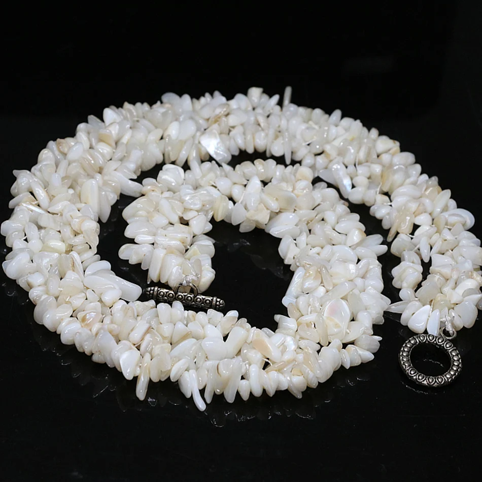 Natural white shell romantic Irregular gravel beads charming necklace for women party gift elegant chain choker jewelry 18" B521
Natural white shell romantic Irregular gravel beads charming necklace for women party gift elegant chain choker jewelry 18" B521