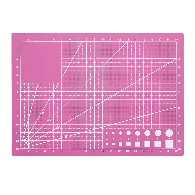 LMDZ A5 PVC Pink Cutting Mat , with Two Sides Useful and Prefect Measure Tool for Leather Cutting and Sewing Project
LMDZ A5 PVC Pink Cutting Mat , with Two Sides Useful and Prefect Measure Tool for Leather Cutting and Sewing Project