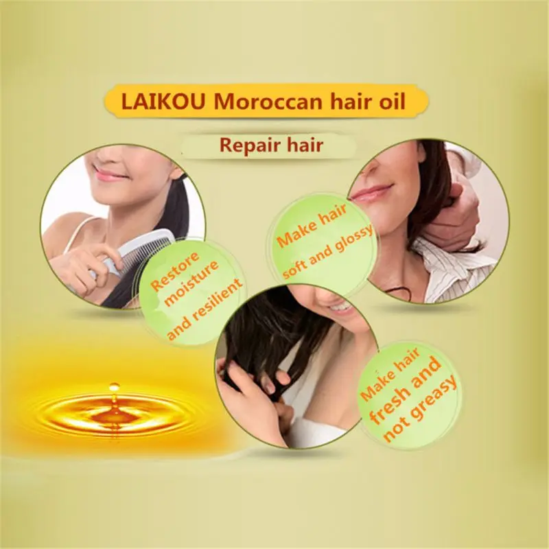 60ml Essential Nourish Repair Damaged Hair Treatments Moroccan Pure Argan Oil Hair Care Product 
60ml Essential Nourish Repair Damaged Hair Treatments Moroccan Pure Argan Oil Hair Care Product