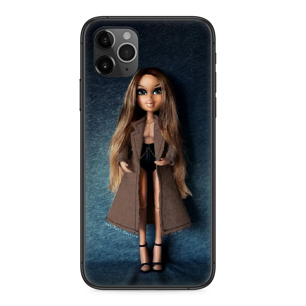 Чехол для телефона Bratz Doll Iphone 4 4s 5 5S SE 5C 6 6S 7 8 Plus X XS XR 11 PRO MAX 2020 черный чехол |