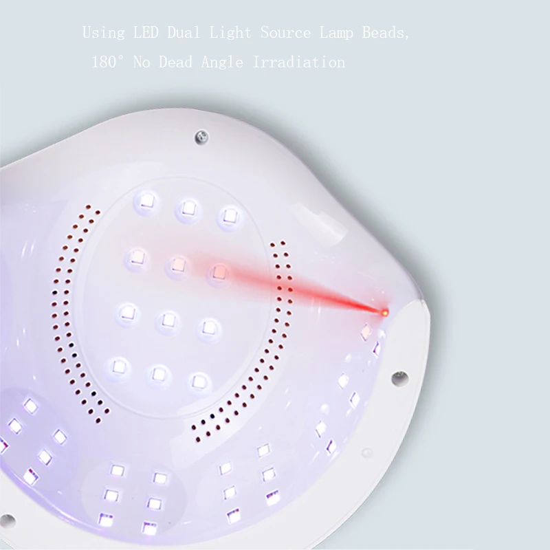 LED Nail Lamp Nail Dryer Dual Hands Lamp for Curing UV Gel Nail Polish with Motion Sensing Manicure Salon Tool
LED Nail Lamp Nail Dryer Dual Hands Lamp for Curing UV Gel Nail Polish with Motion Sensing Manicure Salon Tool