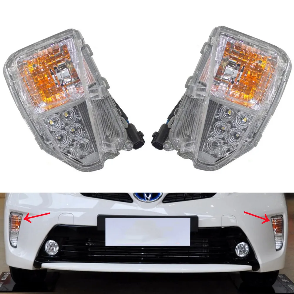 2Pcs 12V Car Front Fog Light For Toyota Prius XW30 ZW30 2012-2015 Daytime Running Lights Turn Signal
2Pcs 12V Car Front Fog Light For Toyota Prius XW30 ZW30 2012-2015 Daytime Running Lights Turn Signal