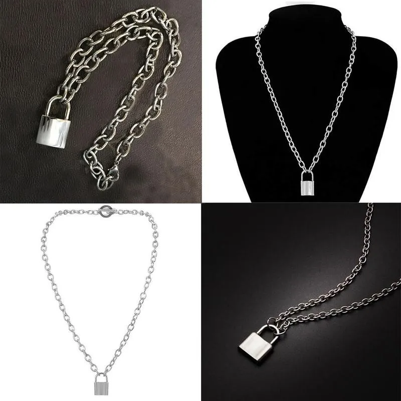 Lock Chain Necklace With A Padlock Pendants For Women Men Punk Jewelry On The Neck Grunge Aesthetic Egirl Eboy Accessories
Lock Chain Necklace With A Padlock Pendants For Women Men Punk Jewelry On The Neck Grunge Aesthetic Egirl Eboy Accessories