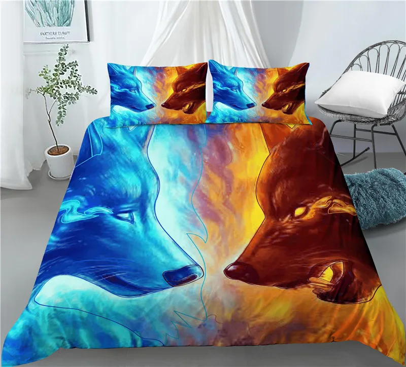 Home Living Luxury 3D Wolf Print 2/3Pcs Comfortable Duvet Cover PillowCase Bedding Sets Queen and King EU/US/AU Size
Home Living Luxury 3D Wolf Print 2/3Pcs Comfortable Duvet Cover PillowCase Bedding Sets Queen and King EU/US/AU Size