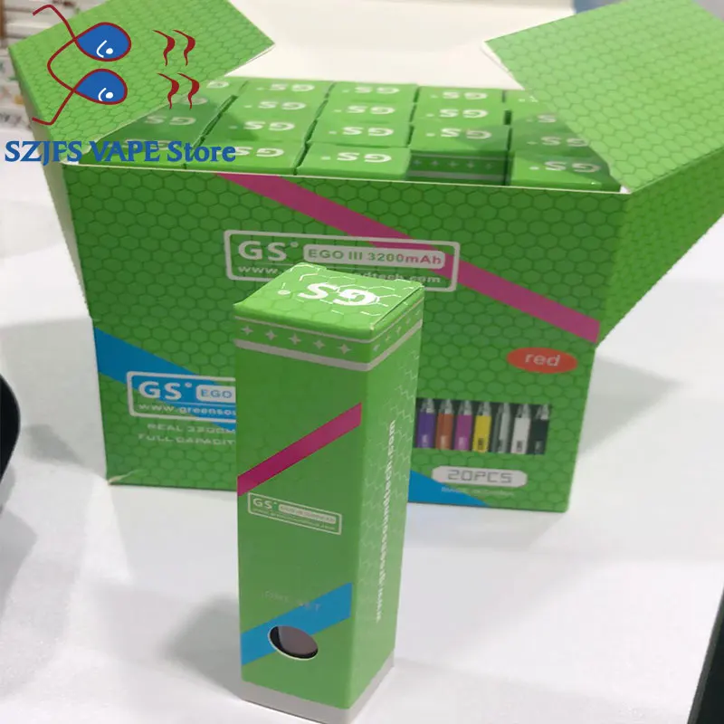 Original GS Ego II 2200 mAh Electronic Cigarette Battery for Ego CE4 Atomizers Battery e-cigarette vs GS Ego II 2300 Mah Battery
Original GS Ego II 2200 mAh Electronic Cigarette Battery for Ego CE4 Atomizers Battery e-cigarette vs GS Ego II 2300 Mah Battery